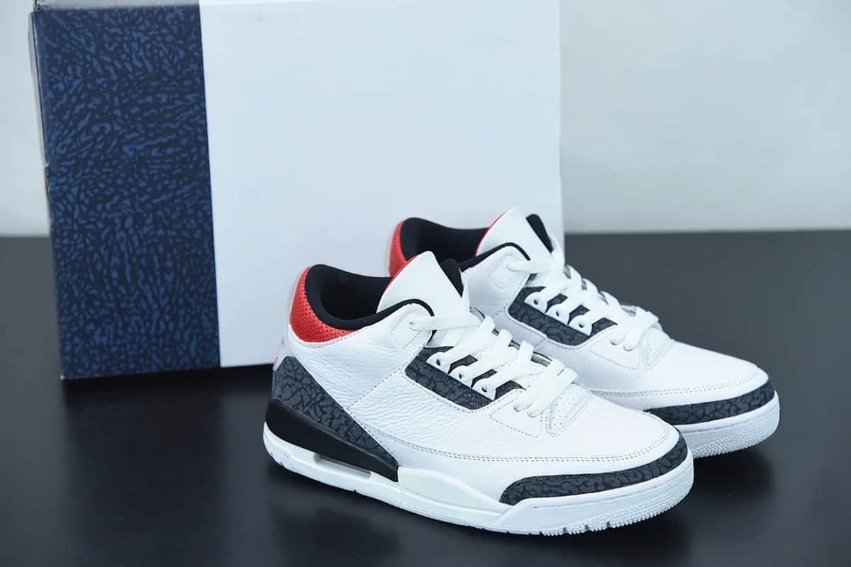 NK AJ 3 Retro Fire Red Denim