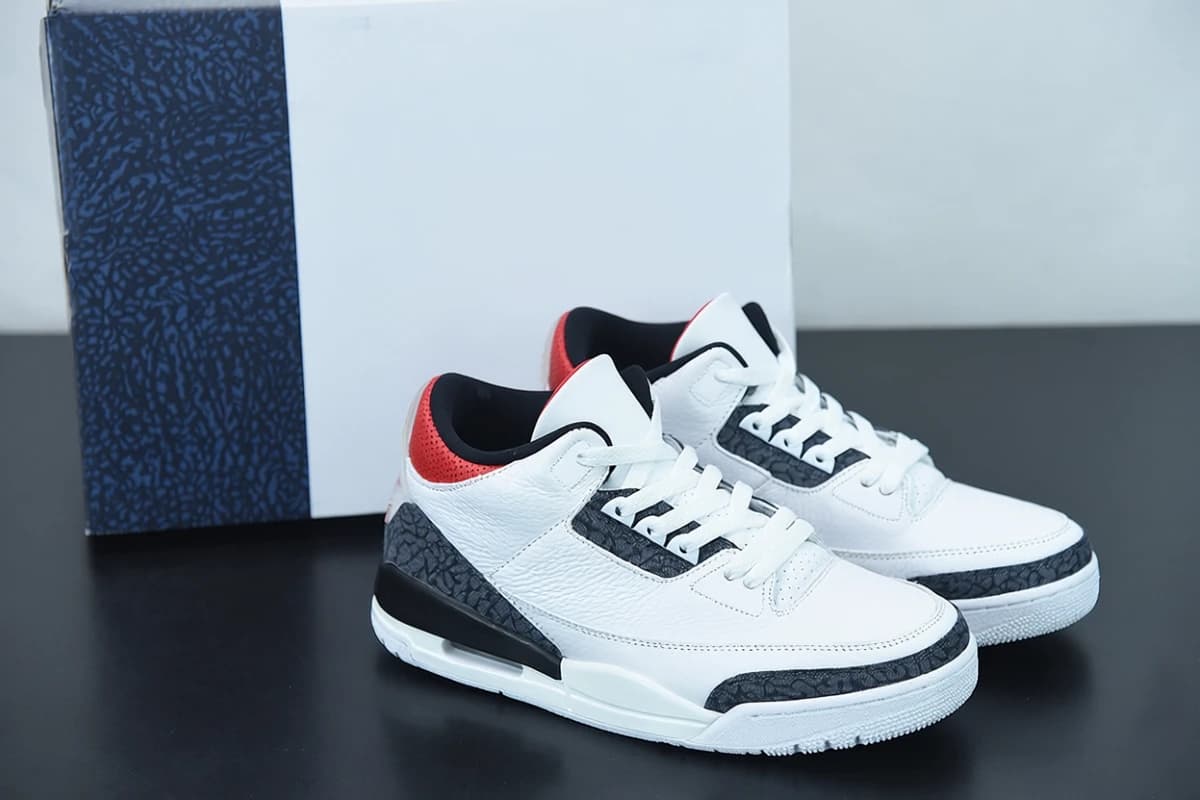 NK AJ 3 Retro Fire Red Denim