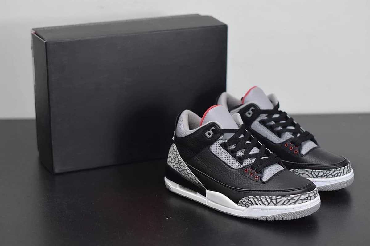 NK AJ 3 Retro Black Cement