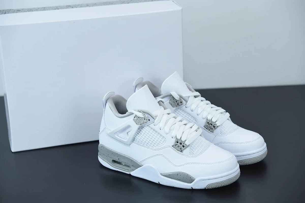 NK AJ 4 Retro White Oreo